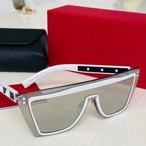 Valentino Grey and White With Lenses Sunglasses